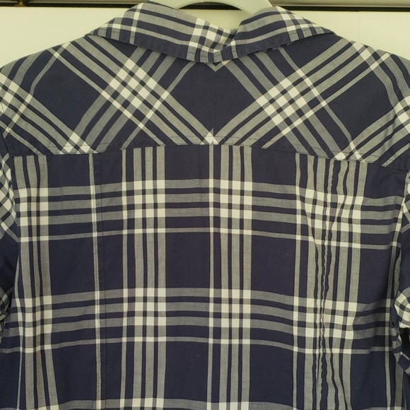 Banana Republic plaid button down.  Large. NWOT. - Picture 6 of 6